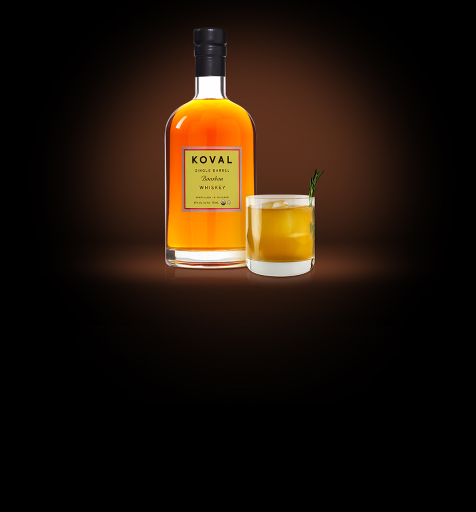 KOVAL Bourbon Rosemary Smash Cocktail